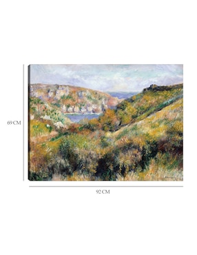 Cuadro decorativo Colinas alrededor de la bahía de Moulin Huet, Guernsey (1883) técnica mixta Cuadros Jr Lagunas