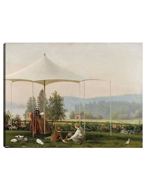 Cuadro decorativo En el jardín de Haminalahti (1856 - 1857) técnica mixta Cuadros Jr Lagos