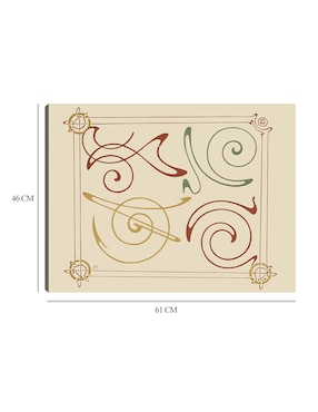 Cuadro decorativo técnica mixta Cuadros Jr Formas