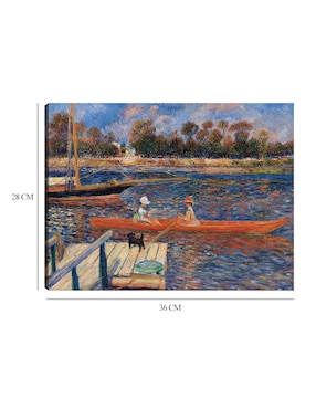 Cuadro decorativo El Sena en Argenteuil (1888) técnica mixta Cuadros Jr Ríos