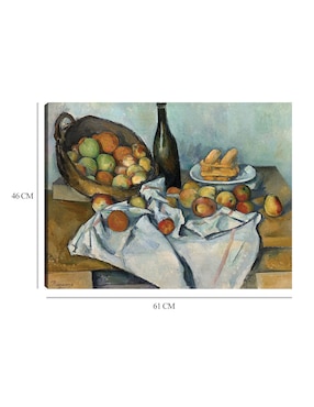 Cuadro decorativo La cesta de manzanas (1893) técnica mixta Cuadros Jr