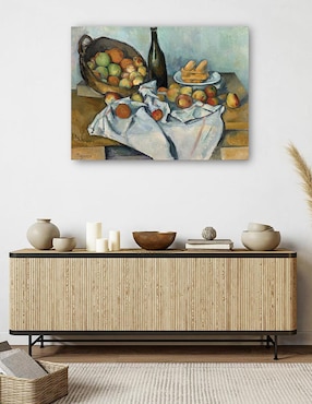 Cuadro decorativo La cesta de manzanas (1893) técnica mixta Cuadros Jr