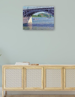 Cuadro decorativo El puente Argenteuil y el Sena (hacia 1883) técnica mixta Cuadros Jr Puentes