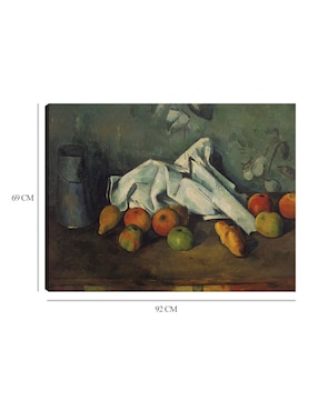Cuadro decorativo Lata de leche y manzanas (de 1879 a 1880) técnica mixta Cuadros Jr