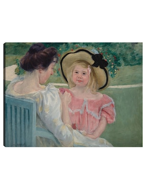 Cuadro decorativo En el jardín (1903) técnica mixta Cuadros Jr Gente