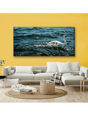Cuadro decorativo Industria Grafica Ciento 23 Pixtreats cisnes