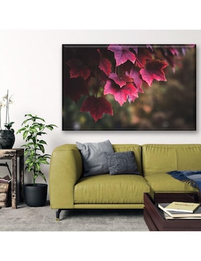 Cuadro decorativo Industria Grafica Ciento 23 Pixtreats hojas de otoño rojas