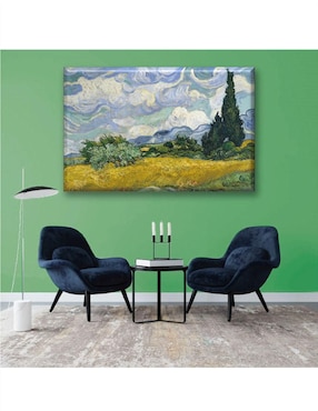 Cuadro decorativo Industria Grafica Ciento 23 campo de trigo con cipreses vincent by vincent van gogh