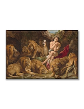 Cuadro Decorativo Industria Gráfica Ciento 23 Daniel En El Foso De Los Leones By Pedro Pablo Rubens