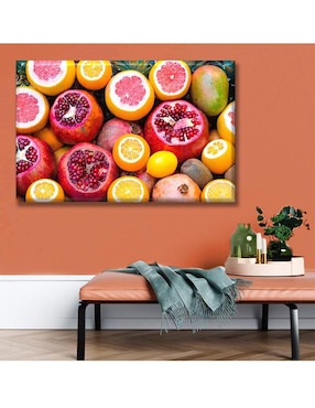 Cuadro decorativo Industria Grafica Ciento 23 granadas y naranjas