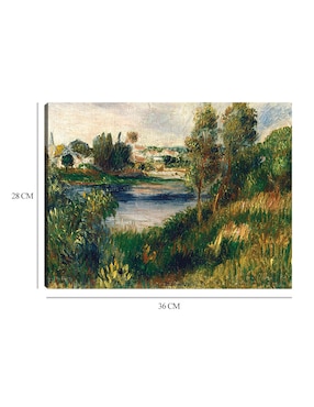 Cuadro decorativo Paisaje en Vetheuil técnica mixta Cuadros Jr Campos