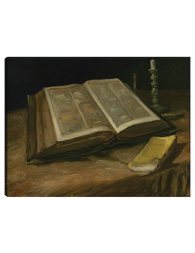 Cuadro decorativo Naturaleza muerta con Biblia (1885) técnica mixta Cuadros Jr