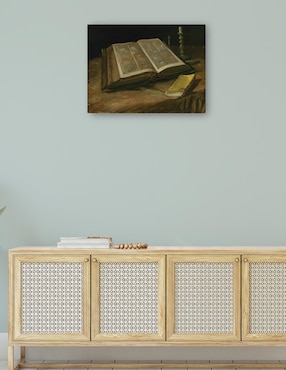 Cuadro decorativo Naturaleza muerta con Biblia (1885) técnica mixta Cuadros Jr