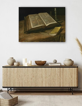 Cuadro decorativo Naturaleza muerta con Biblia (1885) técnica mixta Cuadros Jr