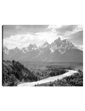 Cuadro decorativo Montañas Tetons - Río Snake técnica mixta Cuadros Jr Inspiración