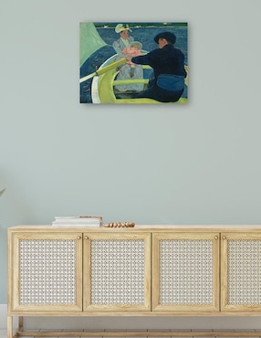 Cuadro decorativo La fiesta del canotaje técnica mixta Cuadros Jr Gente
