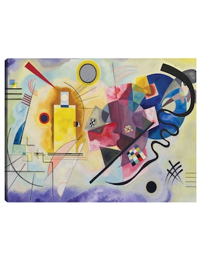 Cuadro decorativo Gelb - Rot - Blau (amarillo-rojo-azul), 1925 técnica mixta Cuadros Jr Colores