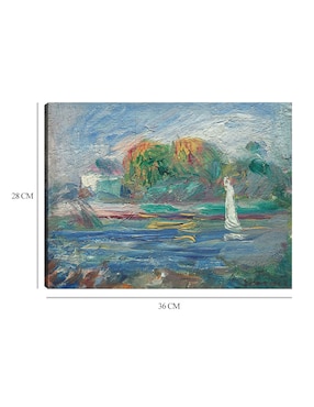 Cuadro decorativo El río azul técnica mixta Cuadros Jr Ríos