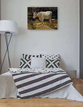 Cuadro decorativo Estudio de una vaca en un prado técnica mixta Cuadros Jr Animales Domésticos