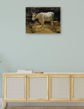 Cuadro decorativo Estudio de una vaca en un prado técnica mixta Cuadros Jr Animales Domésticos