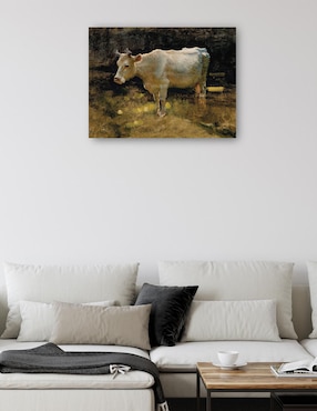 Cuadro decorativo Estudio de una vaca en un prado técnica mixta Cuadros Jr Animales Domésticos