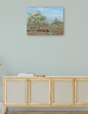 Cuadro decorativo Huerto en flor Louveciennes técnica mixta Cuadros Jr Campos