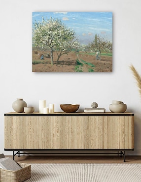 Cuadro decorativo Huerto en flor Louveciennes técnica mixta Cuadros Jr Campos