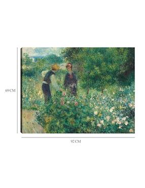 Cuadro decorativo Recogiendo flores técnica mixta Cuadros Jr Campos