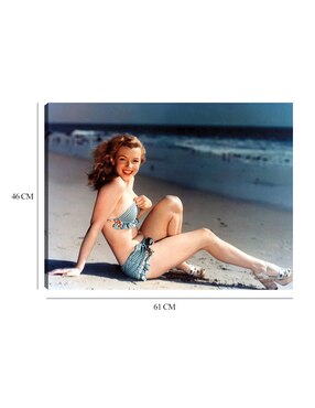 Cuadro decorativo Marilyn Monroe, postal técnica mixta Cuadros Jr Retratos
