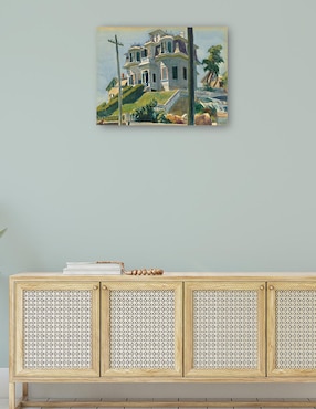 Cuadro decorativo La casa de Haskel técnica mixta Cuadros Jr Edificios
