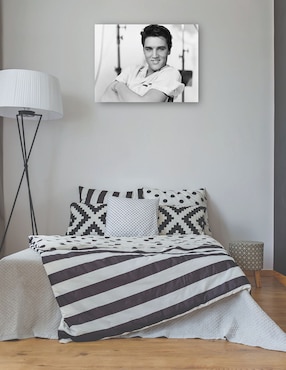Cuadro decorativo Elvis Presley 1958 técnica mixta Cuadros Jr Retratos