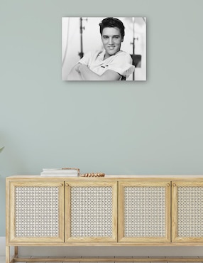 Cuadro decorativo Elvis Presley 1958 técnica mixta Cuadros Jr Retratos