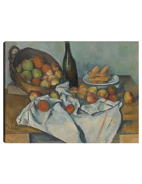 Cuadro decorativo La canasta de manzanas técnica mixta Cuadros Jr