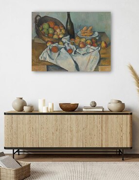 Cuadro decorativo La canasta de manzanas técnica mixta Cuadros Jr