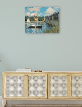 Cuadro decorativo El puente de Argenteuil técnica mixta Cuadros Jr Costero