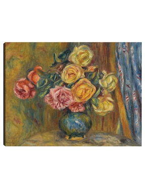 Cuadro Decorativo Las Rosas Al Rideau Bleu (1912) Técnica Mixta Cuadros Jr Floreros