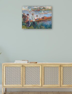 Cuadro decorativo Remeros en Chatou técnica mixta Cuadros Jr Lagos