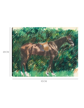 Cuadro decorativo Un caballo técnica mixta Cuadros Jr Campos