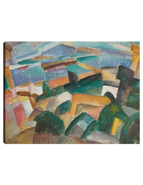 Cuadro Decorativo Paisaje (1914) Técnica Mixta Cuadros Jr Lugares