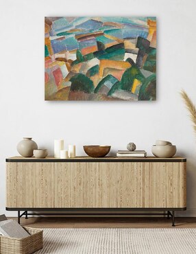 Cuadro decorativo Paisaje (1914) técnica mixta Cuadros Jr Lugares