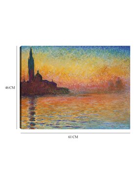 Cuadro decorativo Atardecer en Venecia técnica mixta Cuadros Jr Crepúsculo