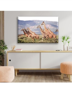 Cuadro decorativo Industria Grafica Ciento 23 Manada de jirafas