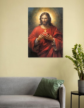 Litografía Un Toque Francés Religioso técnica mixta