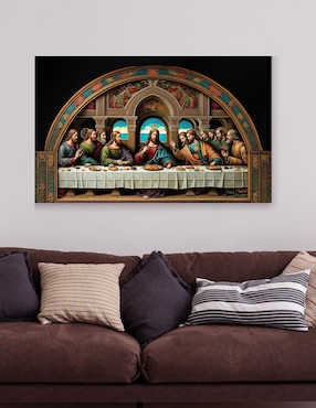Litografía Un Toque Francés Religioso técnica mixta