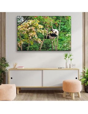 Cuadro decorativo Industria Grafica Ciento 23 Bebé panda comiendo