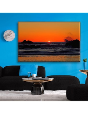 Cuadro decorativo Industria Grafica Ciento 23 atardecer en la playa