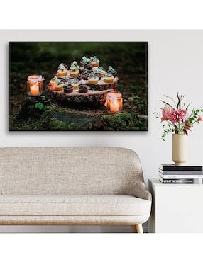 Cuadro decorativo Industria Grafica Ciento 23 Cupcakes en el bosque