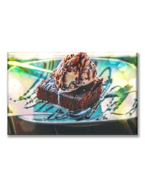 Cuadro decorativo Industria Grafica Ciento 23 Brownie con helado