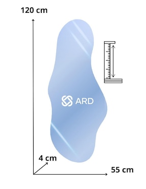 Espejo irregular Ard Decorativo de pared Glanz Cloud