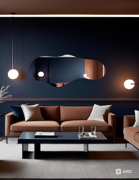 Espejo irregular Ard Decorativo de pared Glanz Cloud